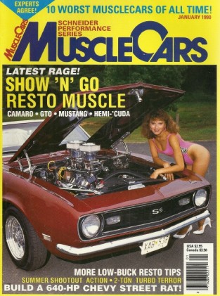 MUSCLE CARS 1990 JAN - KILLER WAGON, BUILD A ZL1, S/S COBRA JET, SS454 MONTE